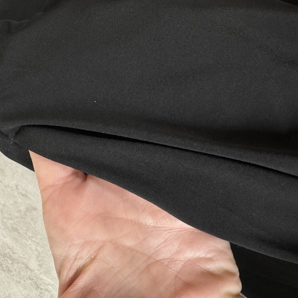 CHICOS Black Swing Dress Stretch V Neck A-Line Classic Minimalist 3/4 Sleeve 1 - Picture 13 of 13